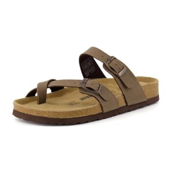 CUSHIONAIRE Luna Women's Cork Footbed Sandals