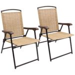 Devoko Folding Sling Chairs Set of 2