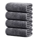 Extra Large Cotton Bath Towels - Dark Grey