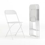 Flash Furniture Hercules White Folding Chairs - 4 Pack