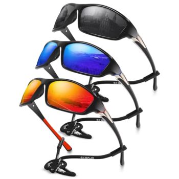Foliful 3 Pack Polarized Sports Sunglasses