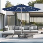HOMSHADE 9ft Patio Umbrella with Tilt