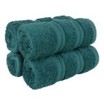 Luxury 100% Cotton Teal Washcloth Set
