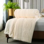 PU MEI Cozy Sherpa Throw Blanket 60”x80”