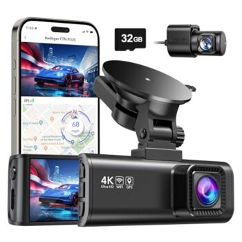 REDTIGER 4K Dash Cam Front & Rear