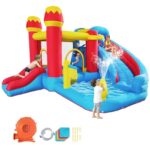 Sienfix 6-in-1 Bounce House Water Slide