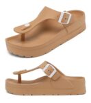 Women's Adjustable Platform Flip Flops Sandals