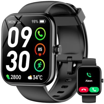 Alexa Smart Watch Fitness Tracker - Black