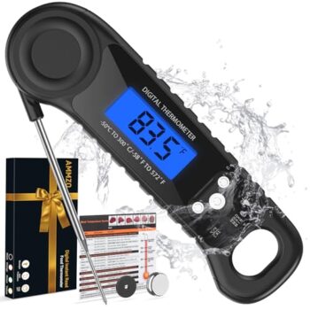 AMMZO Instant Read Meat Thermometer - Waterproof