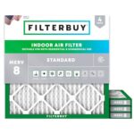 Filterbuy 19x19x1 MERV 8 Air Filter (4-Pack)