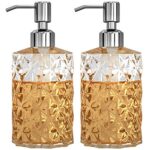 GLADPURE 2-Pack Glass Soap Dispenser Set