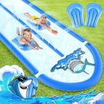 Mafbeanl 20FT Double Lane Water Slide