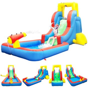 PicassoTiles Inflatable Water Slide Park