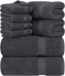 Utopia 8-Piece Premium Cotton Towel Set