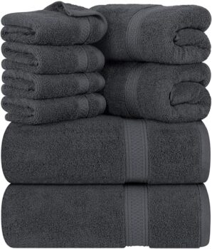 Utopia 8-Piece Premium Cotton Towel Set