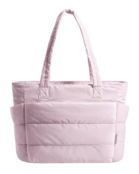 BAGSMART Lightweight Quilted Tote Bag for Women
