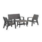 COSCO 4-Piece Resin Patio Set