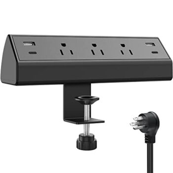 Desk Clamp Power Strip with USB C