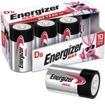 Energizer D Cell Alkaline Batteries, 8 Count