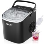 EUHOMY Portable Ice Maker Machine - Black