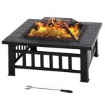 FDW 32-Inch Multifunctional Outdoor Fire Pit