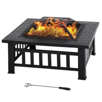 FDW 32-Inch Multifunctional Outdoor Fire Pit