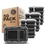 Freshware 50-Count 2-Compartment Meal Prep Containers