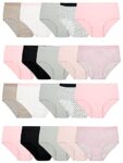 Fruit of the Loom Girls' Cotton Briefs 20-Pack