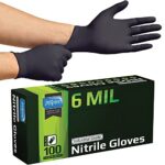 Inspire Heavy Duty Black Nitrile Gloves
