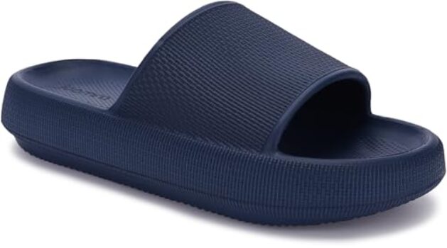 Joomra Men's Navy Cushion House Slippers