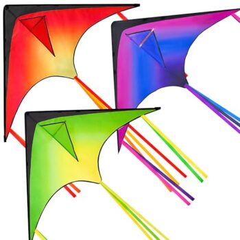 JOYIN 3-Pack Easy-Fly Large Delta Kites