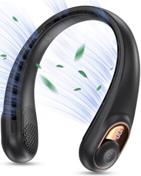 KIDEE Portable Bladeless Neck Fan