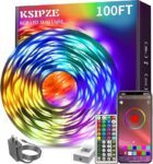 KSIPZE 100ft RGB Music Sync LED Strip Lights