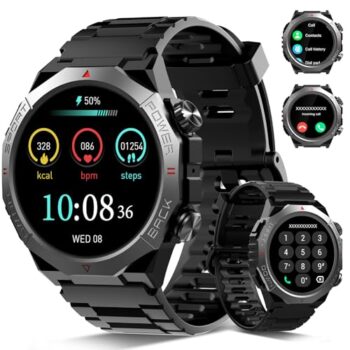 Men's Military Smart Watch with Fitness Features