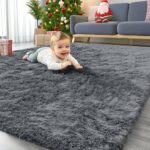 OLANLY Soft Fluffy Area Rug 4' x 5'11
