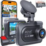 ROVE R2-4K Dual Dash Cam with Card