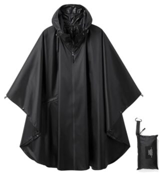 Salamra Hooded Rain Poncho Jacket
