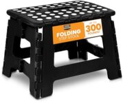 Utopia Home Folding Step Stool - Black