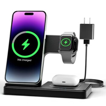 3-in-1 Wireless Charger for iPhone, Watch, AirPods