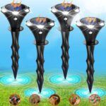 4 Pack Solar Ultrasound Mole Repellent