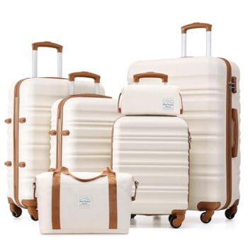 6-Piece Hardshell Luggage Set with Spinner Wheels