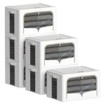 6 Pack Medium Storage Bins with Lids