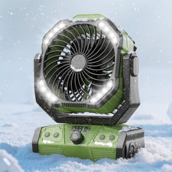 8” Rechargeable Camping Fan with Remote