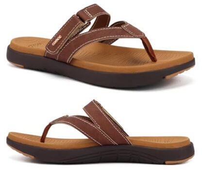 COFACE Women's Orthopedic Flip Flops - Size 9.5