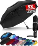 Compact Windproof Travel Umbrella - Automatic
