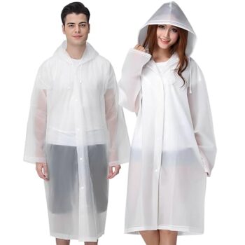 Cosowe Reusable Rain Ponchos for Adults