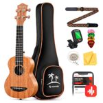 Donner 23-Inch Mahogany Ukulele Beginner Kit