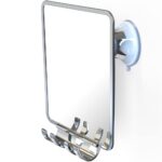 Fogless Shower Mirror with Razor Holder