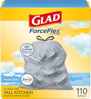 Glad 13 Gallon Odorshield Trash Bags