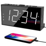Products 40 LED Alarm Clock with USB Charging
